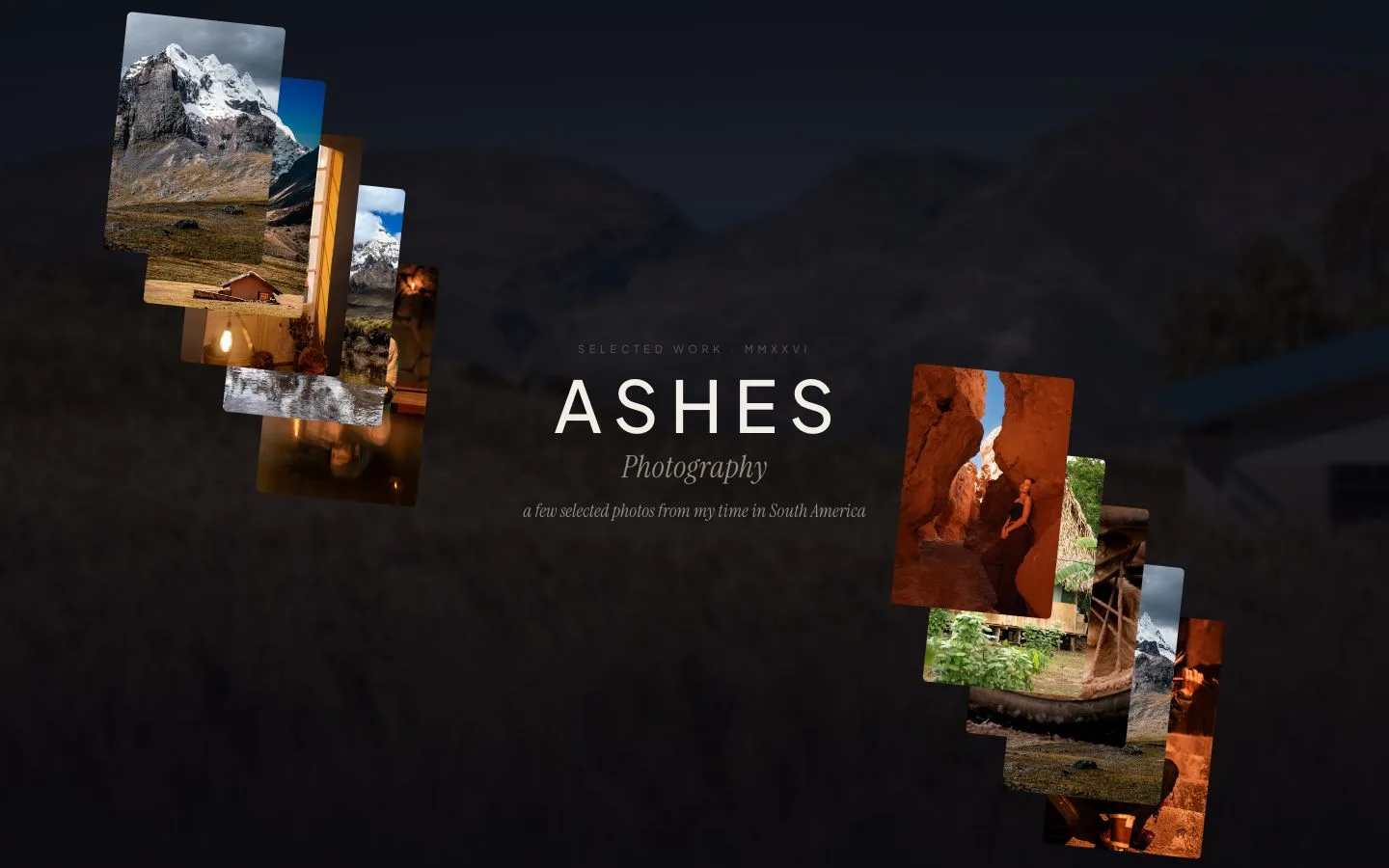 Ashes Photography scroll-assembled gallery wall